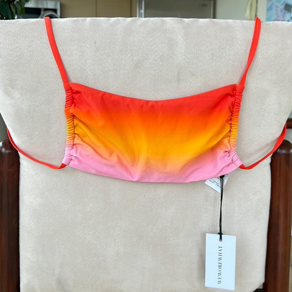 We Wore What Sunset ombre swim top